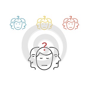 Vector sign dual personality Vector