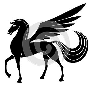 Vector sign. Pegasus.