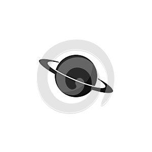 vector sign of saturn planet icon illustration