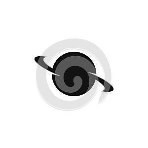 vector sign of saturn planet icon illustration