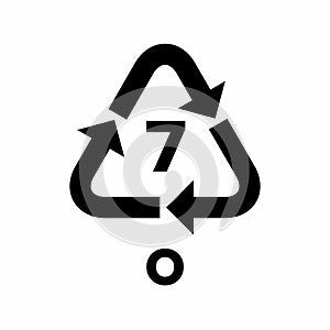 Plastic recycling code applied to packaging (O, OTHER).