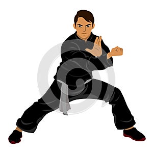 Vector of Silat Martial Arts from Indonesia - Pose 4