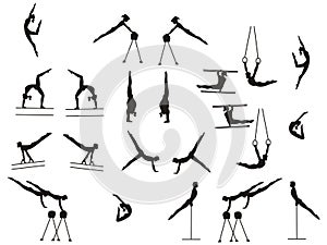 Vector silhouette atheletics