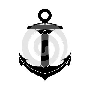 Vector silhouette graphic anchor