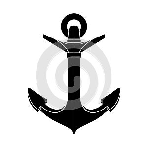 Vector silhouette graphic anchor