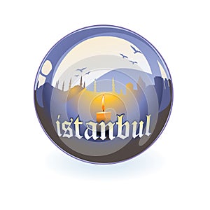 vector Silhouette of Istanbul