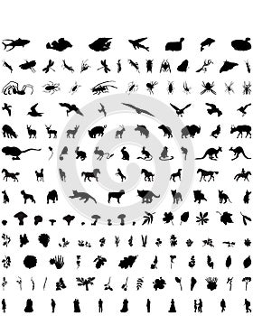 Vector silhouettes set. Set # 2