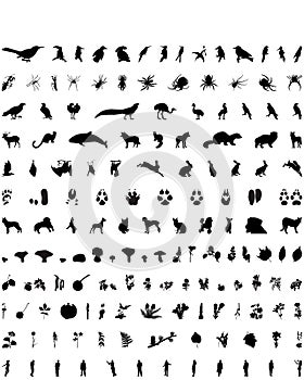 Vector silhouettes set. Set # 5