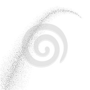 Vector silver glitter wave abstract background