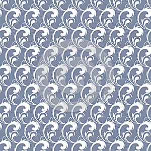 Vector Silver Gray Abstract Waves Swirls Seamless