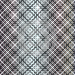 Vector silver grille on steel background