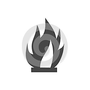 Vector simple fire icon