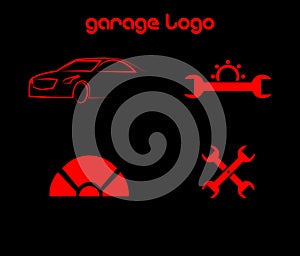 Vector of Simple Garage Logo