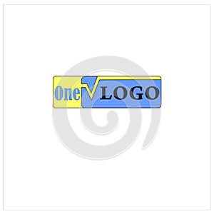 Vector illustration logo of one math
