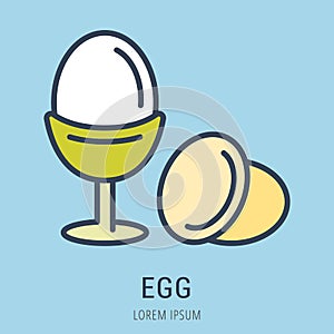 Vector Simple Logo Template Egg