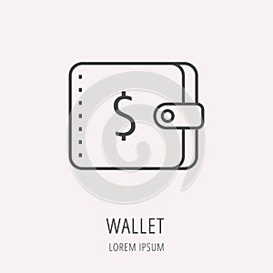 Vector Simple Logo Template Wallet