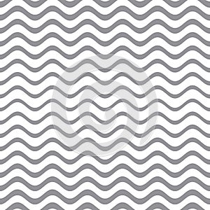 Vector seamless gradient wavy line pattern