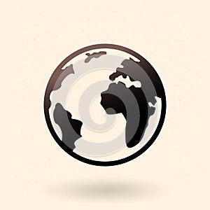 Vector Single Basic Icon - Globe