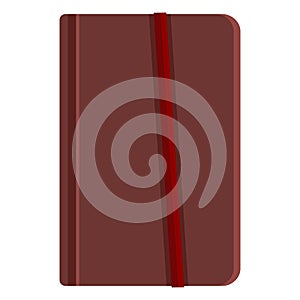 Vector Single Cartoon Brown Leather Diary