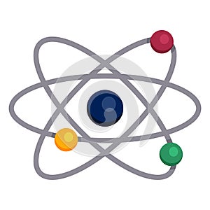Vector Single Color Flat Atomy Icon
