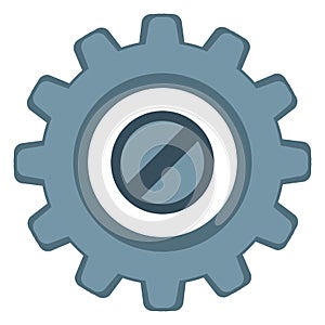 Vector Single Icon - Mechanical Gear.