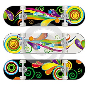 Vector Skateboard Designs