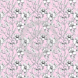 vector sketch drawn in pencil, pattern background