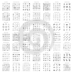 Vector Sketch Icons Big Set