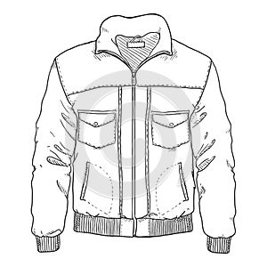 Vector Sketch Lather Jacket