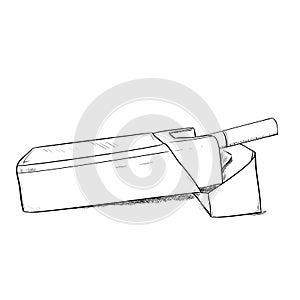 Vector sketch of pack cigarettes