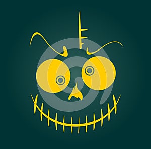 Vector Skull with Evil Laugh
