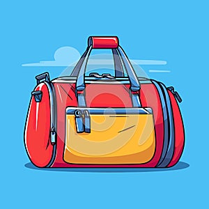 Vector of a sliced papaya fruit on a plain white background