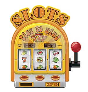 Vector slot machine icon