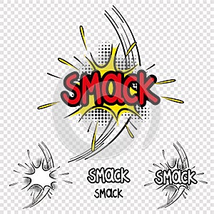 Vector Smack Comic Illustration Effect