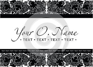 Vector Small Title Frame and Pattern