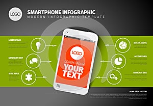 Vector smart phone infographic template