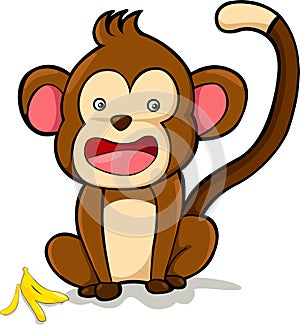 vector Smile Monkey illustration