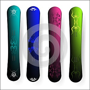 vector snowboard