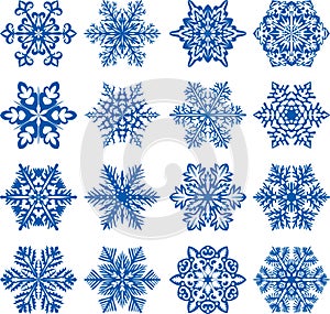 Vector snowflakes