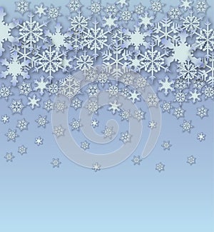 Vector snowflakes background