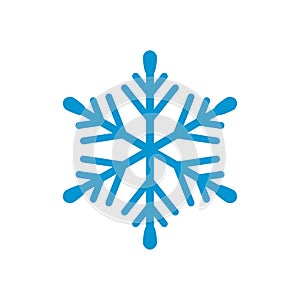 Vector snowflakes Icon template black color editable