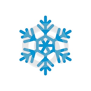 Vector snowflakes Icon template black color editable