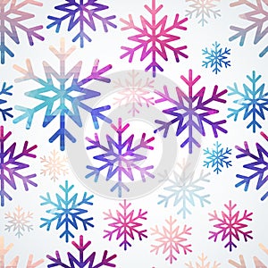 Vector snowflakes pattern. Abstract snowflake of geometric shape