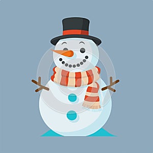 Vector snowman illustration