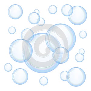 Vector soap bubbles