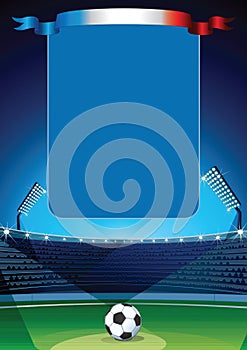 Vector Soccer Background.