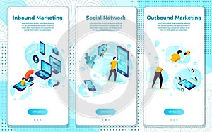 Vector social network, in and outbound marketing