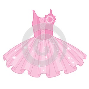 Vector Soft Pink Ballet Tutu Dress