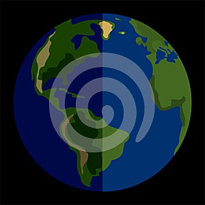Vector solar system planet Earth