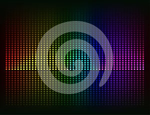 Vector sound waves Music colorful elements